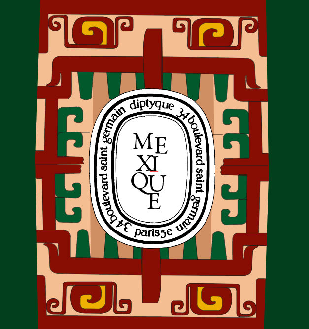 Motif architectural de porte mexicaine